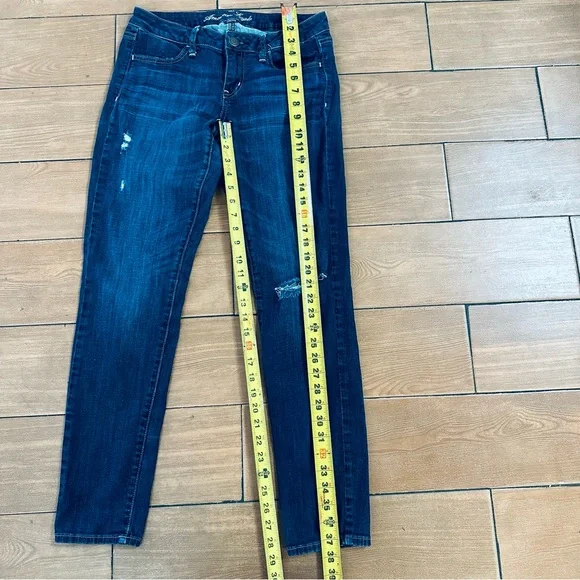 american eagle stretch legging Jeans denim size 8 - Picture 6 of 6